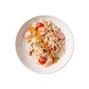 Пшеничная лапша с морепродуктами